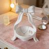 3D Printed Bow Jewelry Organizer Stand Ribbon Bow Knot Trinket Holder for Necklaces Bracelets Earrings Rings Decorative Vanity Storage Dish for