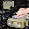 Außensensor-Scheinwerfer, superhell, wasserdicht, über USB wiederaufladbar, verstellbar, atmungsaktiv, Kopfband, leicht, Nachtangeln, Laufen, XPE COB-Lampe