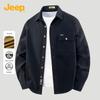 JEEP Men's Casual Loose Fit Long Sleeve Shirt