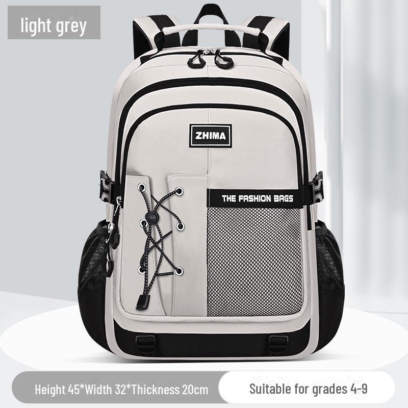 Sesame Baby Junior and Senior High School Students Large-Capacity Stylish Simple Backpack: Lightweight, Versatile, and Ideal for Commuting.