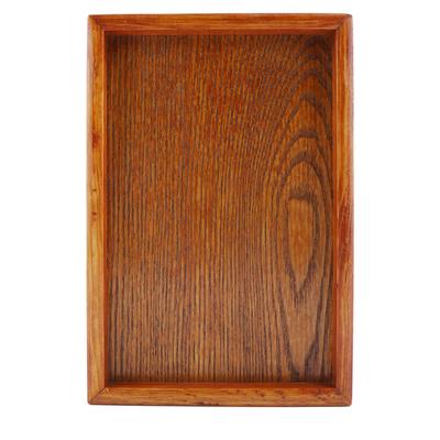 Rectangle Wooden Tea Tray Serving Table Plate Snacks Food Storage Dish for Hotel Home(22*15cm)