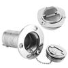 Marine Fuel Deck Fill Filler W  Keyless Lid 316 Stainless Steel Hardware for Boat Yacht Caravan38mm