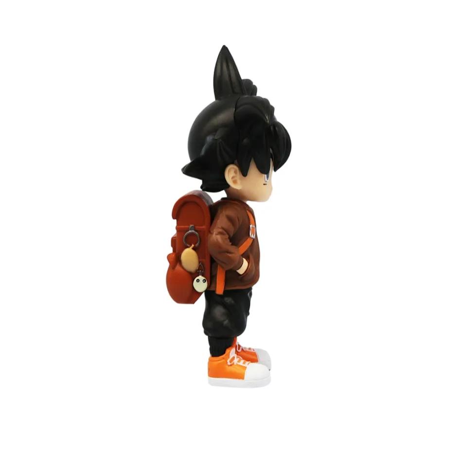15cm Anime Dragon Ball Z Action Figure Kid Goku Figure Backpacks Travel Figurine GK Statue PVC Collectible Toy Birthday Gift AAA
