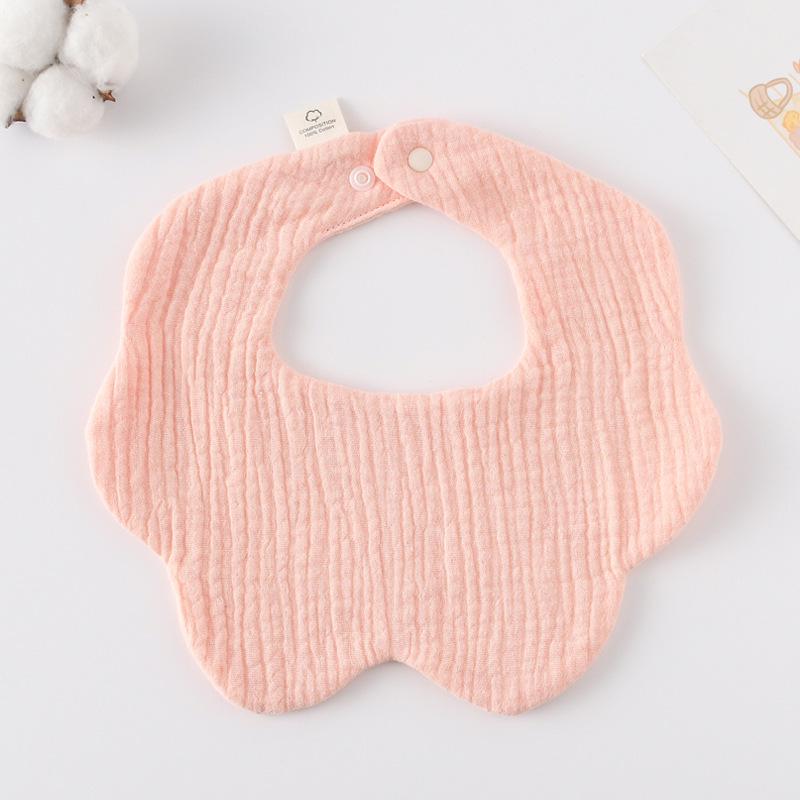 360-Degree Pure Cotton Petal Baby Drool Bib