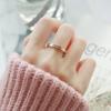 Rose Gold LOVE Rhinestone Couple Ring - Titanium Steel Fashion Jewelry