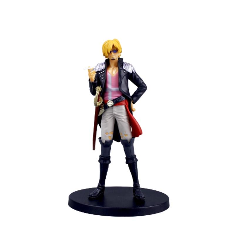 Colored Luffy Zoro Sanji Uta One Piece Film Red Figure Cake Topper Xmas Gifts