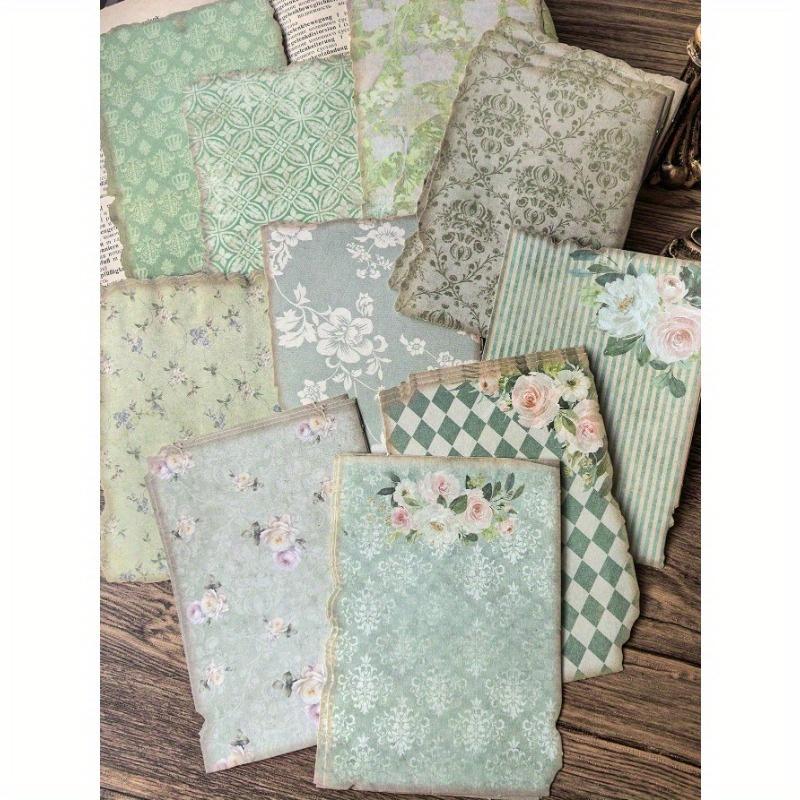 30 Stück/Packung Vintage Blumen Memo-Blöcke mit gebrannten Kanten, Dekoratives Schreibpapier, Schulbedarf, Schulanfang