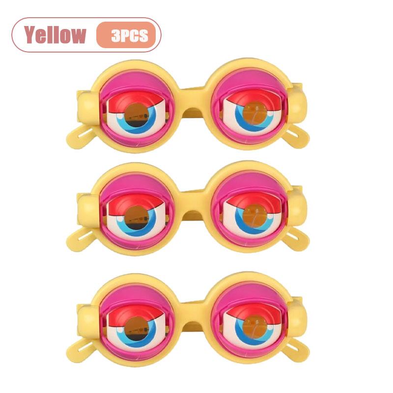 1-10PCS Halloween Silly Crazy Eyes Glasses for Kids Novelty Prank Costume Party Prop Toy Fun Design Perfect Decor Gift Accessory