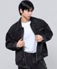 Physical Garments P2603 Washed Black Oversized Denim Jacket [Dark Denim]