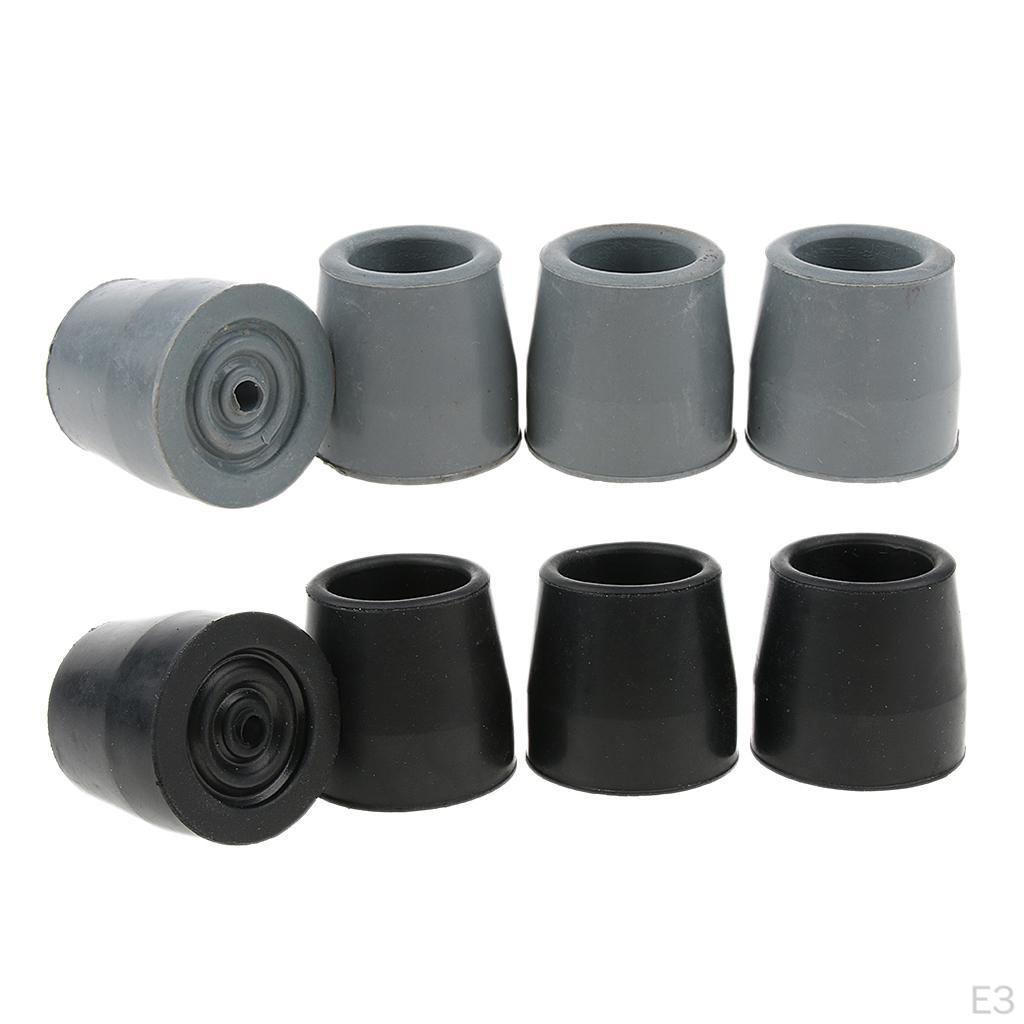 4 Ferrule Rubber Crutch Tip Securely On Broken Ground Rock Mud