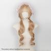 Synthetic Cute Lolita Wig Bunches Golden Brown Blonde Hair Wigs with Bangs Female Natural Wavy Long Hair Anime Cosplay
