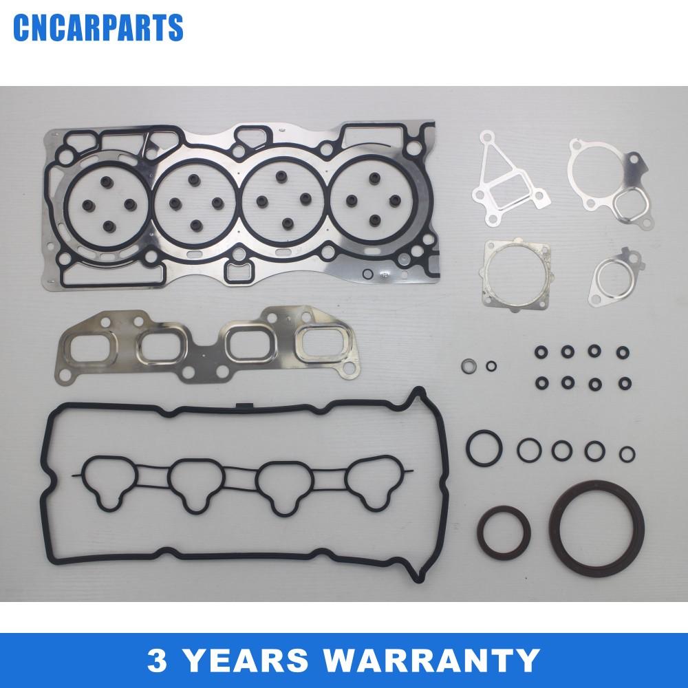 Full Head gasket set fit for Nissan X-Trail Primera Serena Teana Wingroad Avenir Prairie 2.0L VRS QR20 QR20DE Engine