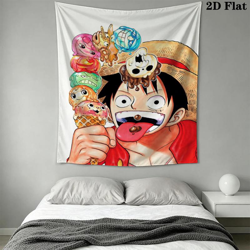 One Piece Wall Tapestry Aesthetic Wall Hanging Printed Fabric Blanket Decorative Tapestries for Bedroom Living Room Home Decor