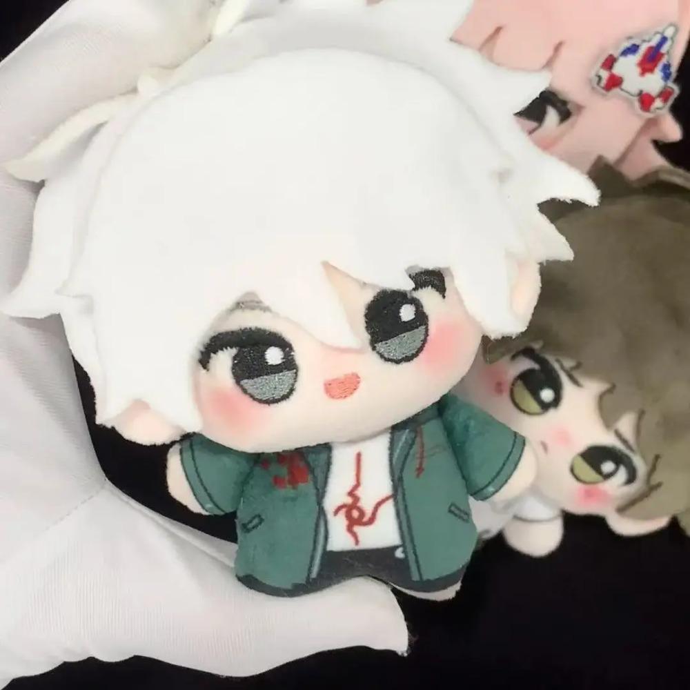 10CM Anime Danganronpa Stuffed Plush Naegi Makoto Nagito Komaeda Printed Body Soft Adorable Starfish Doll Pendant KeyChain Gifts