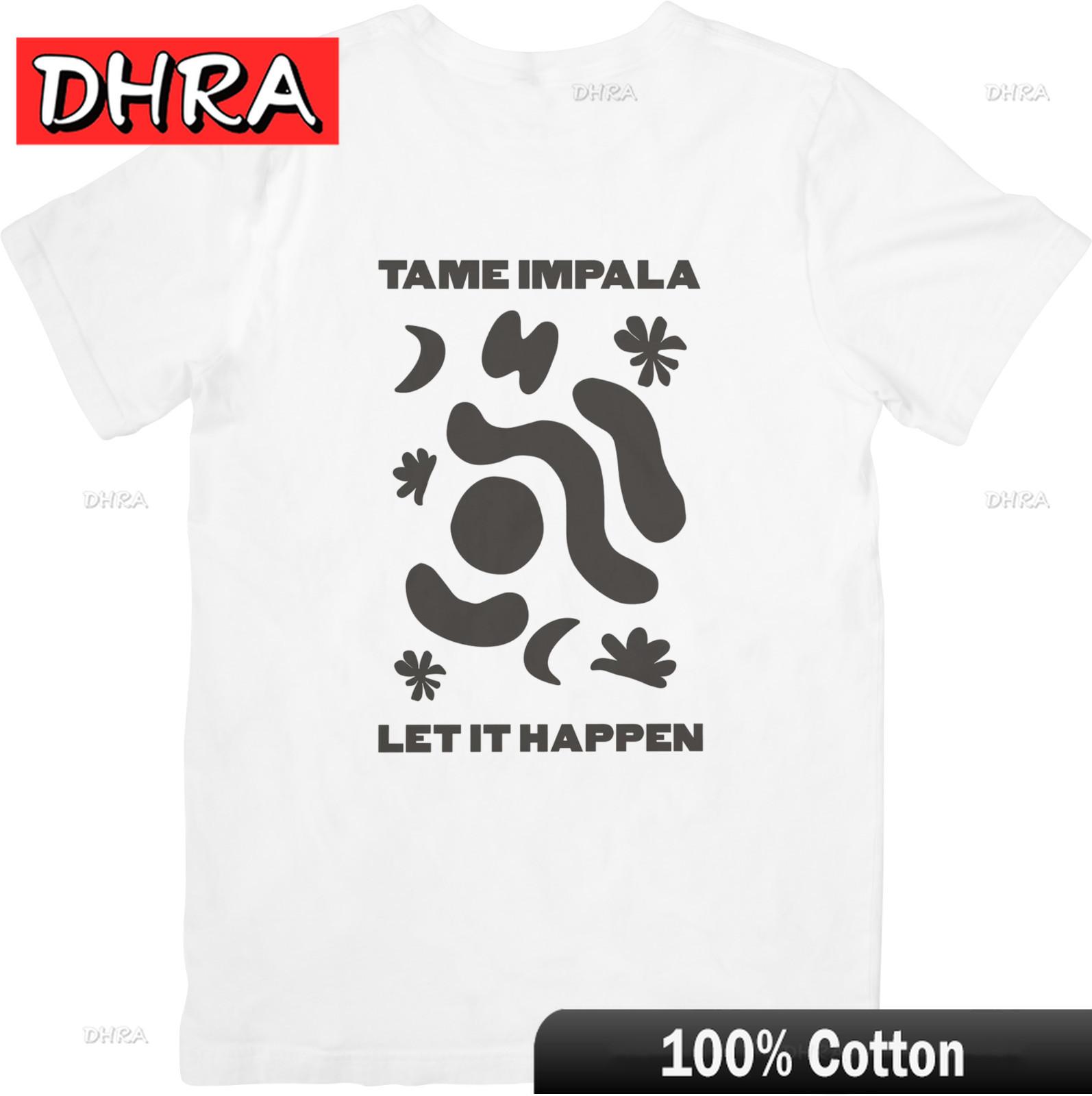 

Tame Impala Музыка Подходит для мужчин и женщин Качественная хлопковая футболка Белая Стильная Крутая Футболка Креативные Стильные Ретро Топы Винтаж 4XL