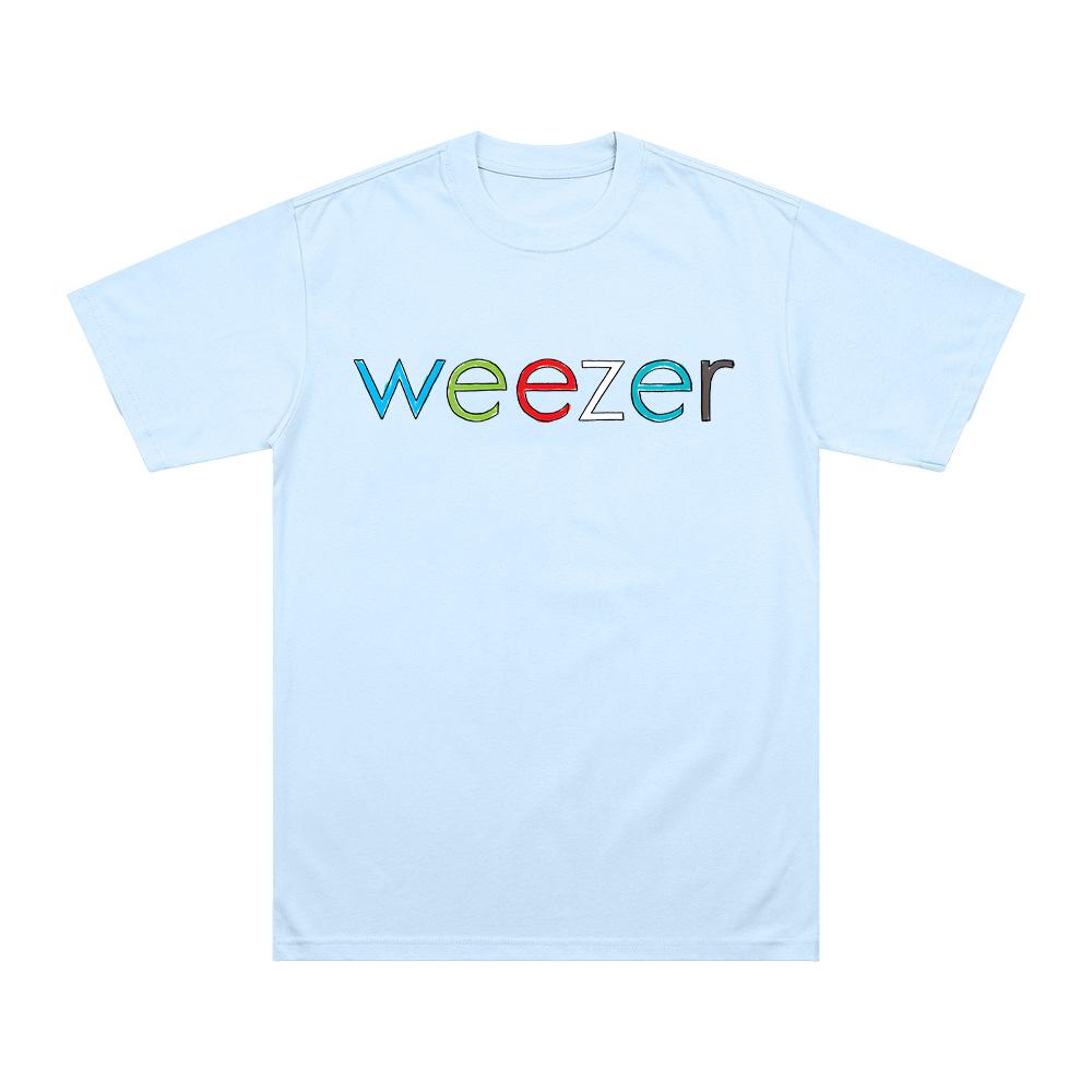 Weezer Coloring Book Tee Weezer Band Cotton T Shirt Vintage Men Women Hip Hop Tee Fashion Short Sleeve Casual Breathable Clothes