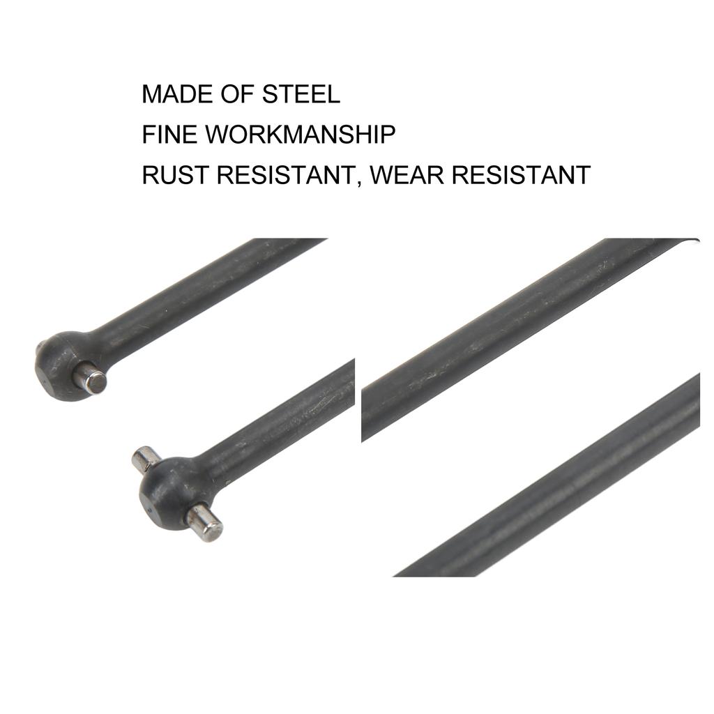 2Pcs RC Drive Shaft Steel Efficient Drivetrain Rust Resistant RC CVD Drive Shaft for   1Celsius5 Outcast Kraton 8s