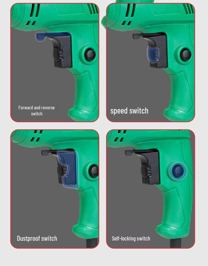 High-Power Electric Hand Drill & Screwdriver Combo for Home and Professional Use