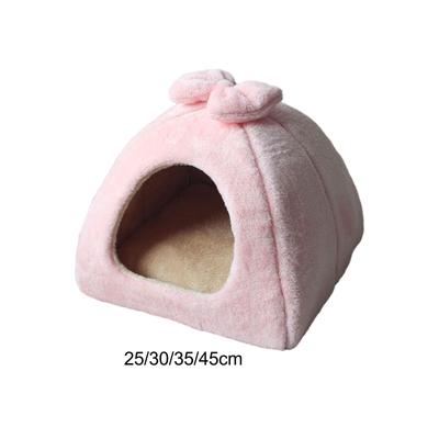Letto per Cane Gatto Lavabile da Interno Autunno Inverno Auto-Riscaldante Accogliente Cuccia Tenda Grotta per Animali Domestici