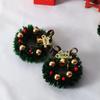 2pcs Dollhouse Christmas Door Wreath - Mini Home Decor Rich Decoration Festive Field Wreath Christmas Accessories
