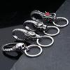 Elegant Dragon Head Designs Keyring Craft From Practical Sturdy Stainless Steel Materials for Easy Waist Attachment