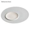 12 Inch White Ceramic Plate Home Main Dish Plate Creative Circular Cold Plates Kitchen Dining Bar Tableware Dinner Plates
