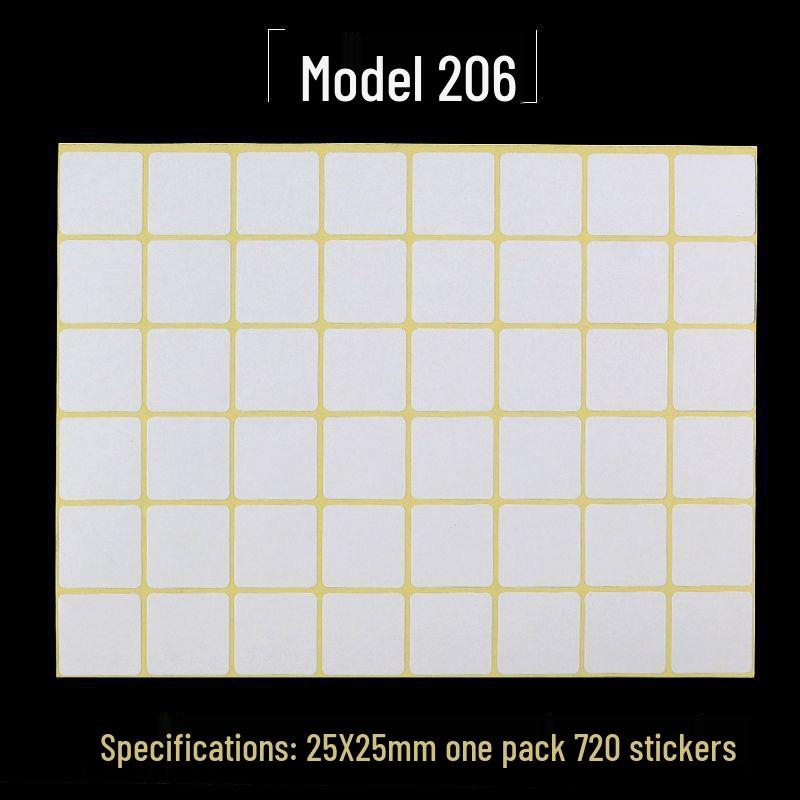 A5 Adhesive Matte White Label Stickers - Printable, Writable, Removable Name Tags