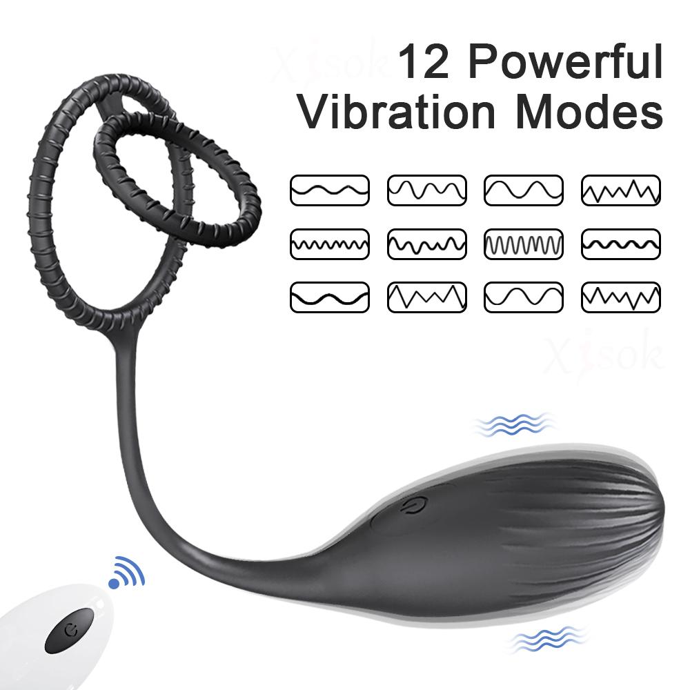 Remote Control Vibrator for Men Prostate Massager Butt Plug with Cockring  Anal Sex Toys for Male Ass Anal Dildo for Women