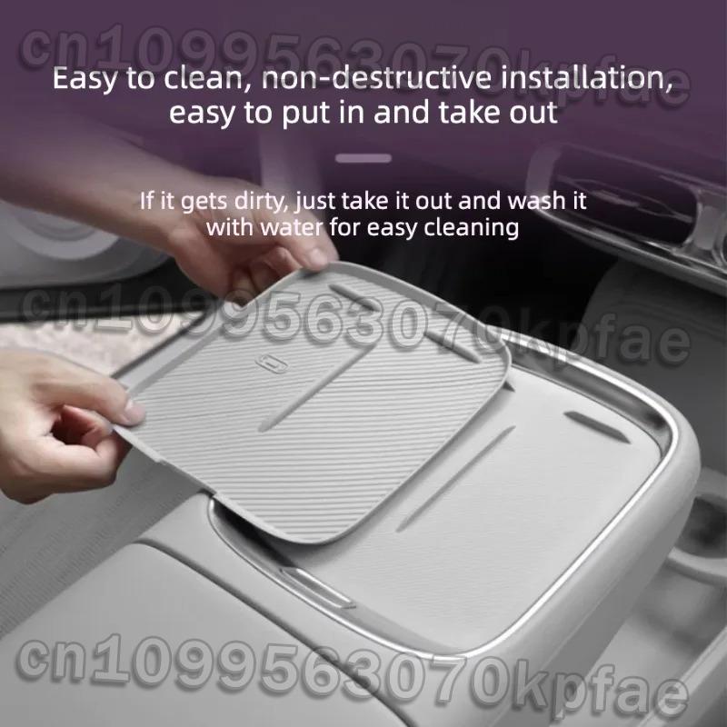 For Leapmotor B10 2025 2026 Wireless Charging Silicone Pad Central Control Silicone Storage Box Modify Accessories