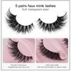 5 Pairs Cat Eye Lashes Natural False Eyelashes Fox Eye Faux Mink Eyelashes