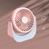 Air Turbo Tech Mini Portable Desk Fan 3 Gear Wind USB Rechargeable Fan  Makeup Setting