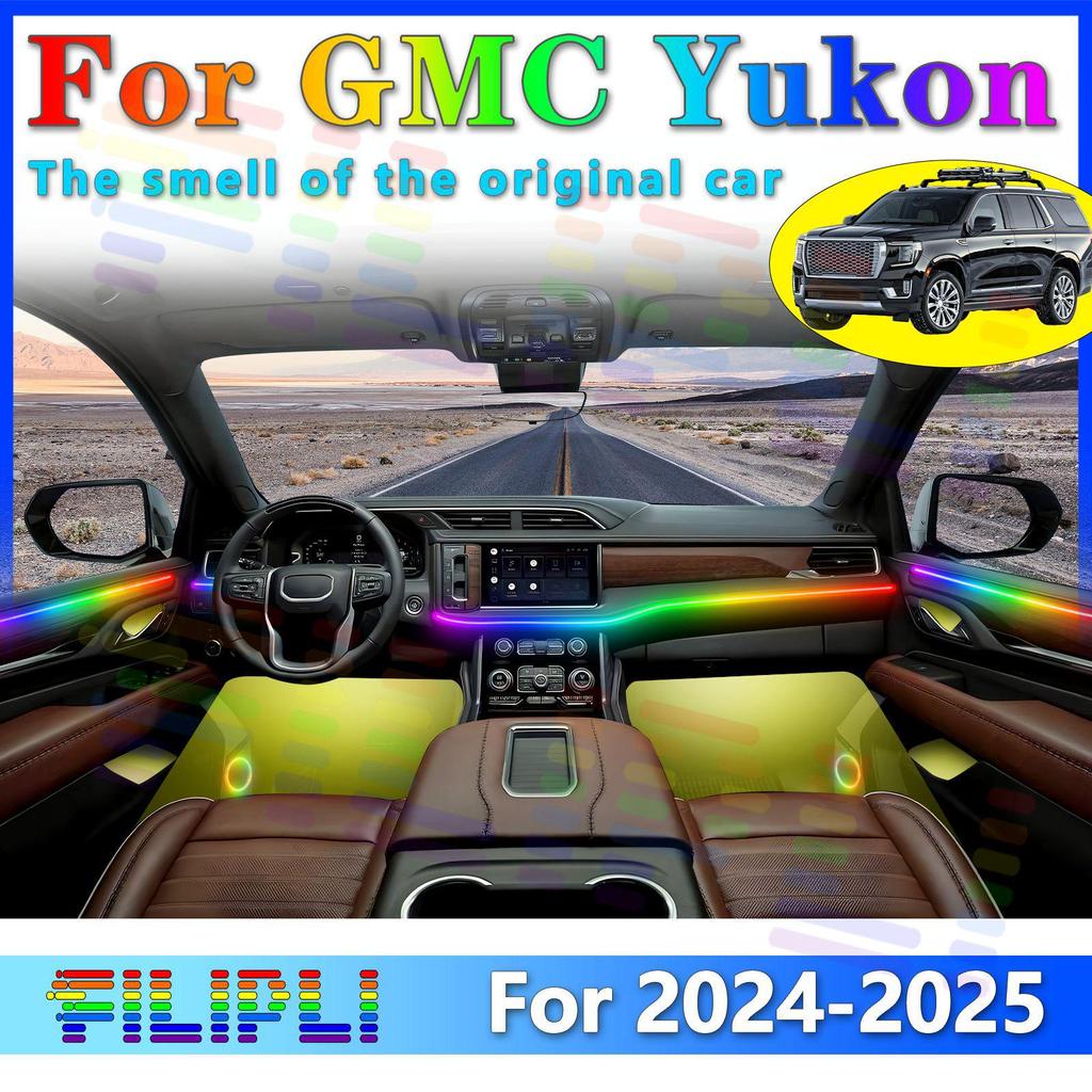 GMC Yukon 2024-2025 Interior LED Ambient Lights with App Control