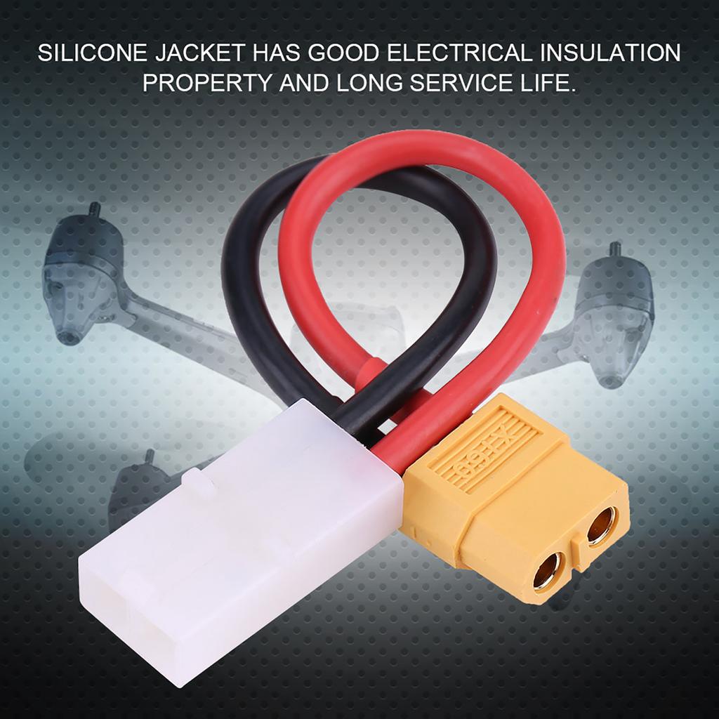 XT60 Female to Large for   Female Connector Adapter 14AGW Silicone Cable RC Accessory