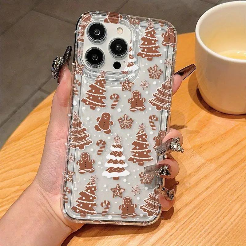 Luxury Cartoon Christmas Clear Case for  Mi 11 Lite 5G NE 14 13T 13 12T 12X 12 Poco X6 F5 X5 X3 Pro Soft Shockproof Cover
