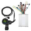 Kit de contrôleur de trottinette électrique 450W Affichage LCD couleur rond avec accélérateur au pouce Contrôleur de trottinette électrique pour