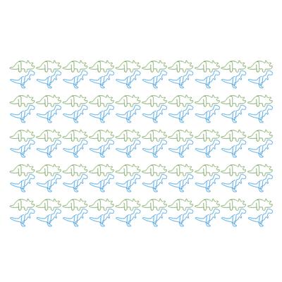 100 Pcs Shaped Paper Clips Hippo Dinosaur Shape Metal Cute Style Light Portable Office Clips for