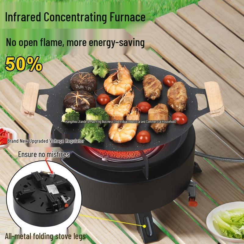 Infrared Portable Camping Stove Set for Outdoor Cooking