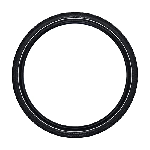 SCHWALBE Marathon Efficiency Super Race V-Guard Folding Tire, Black/Reflective, 40-622 (28x1.50 700x38C)