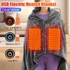 Winter Electric Heated Blanket 3 Heating Level Wearable USB Heating Blanket Soft and Safety Electric Heated Shawl for Home Offic