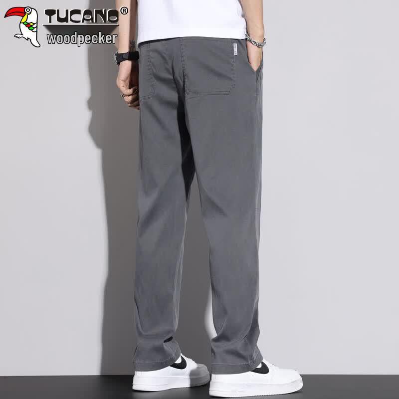 TUCANO Men's Lyocell Blend Loose Straight Leg Casual Pants