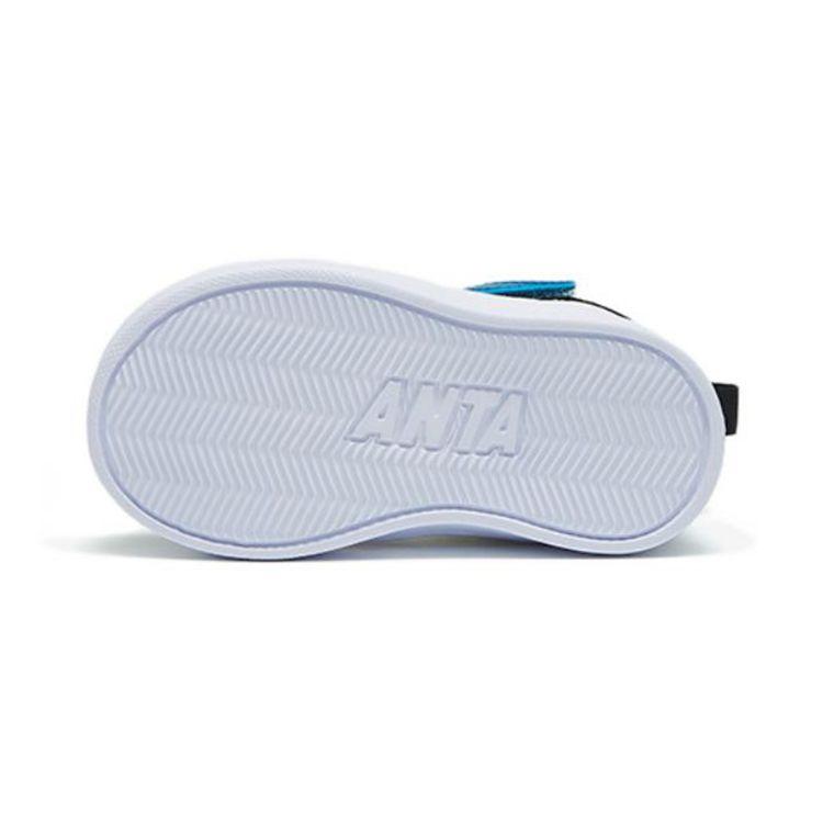Anta Comfortable High-Top Sneakers Non-Slip Shock Absorbing Wear-Resistant Baby Sneakers White Blue Black 312240013-2