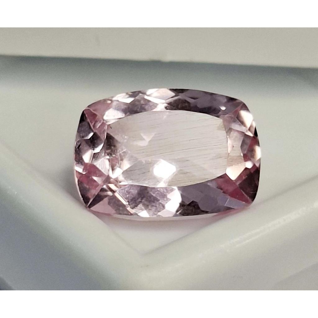 Stunning Peach Morganite Natural Cushion Cut 5-7 Ct Certified Loose Gemstone