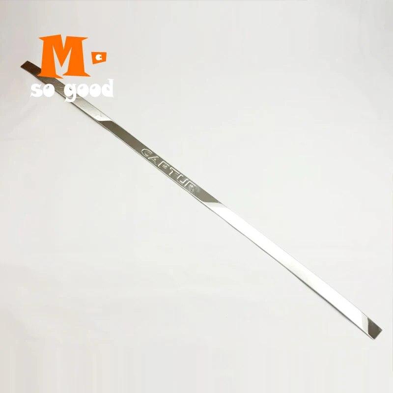 Fit For Renault Captur Stern Door Stainless Steel Back Door Trim Car Styling Accessories 2015 2016 2017 Sticker Shell