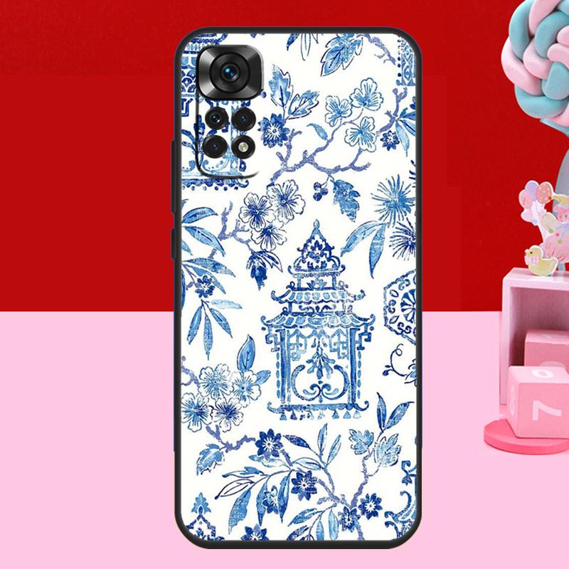 Blue and White Porcelain Case For Xiaomi Redmi Note 14 13 12 11 10 15 Pro Plus Redmi 15 C 10C 12C 13C 14C Soft Cover