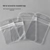 Clear Reclosable Jewelry & Nail Art Plastic Pouch with Double-Sided Seal