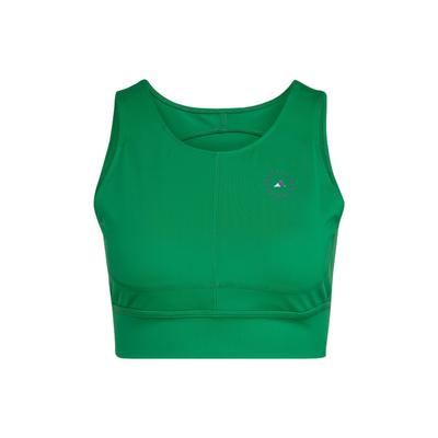 Solid Color Hollow Logo Patch Pullover Sports Vest Women Vests Green HI6032