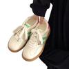 Popular leather board shoes women's 2025 spring and summer new versatile Korean platform white shoes niche shoes German training shoes