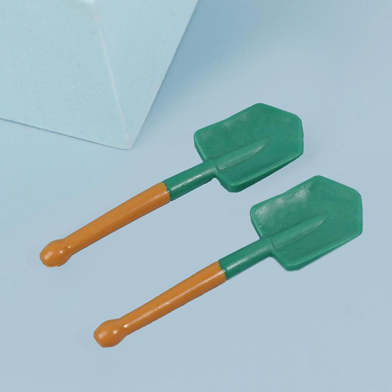 1:12 Dollhouse Miniature Shovel Farming Tool Model Toy Doll House Garden Decor