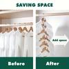 Mini Hanger for Wardrobe Connector Hangers Save Wardrobe Space Hook Up Cascading Plastic Coat Organizer Clothing Storage Home