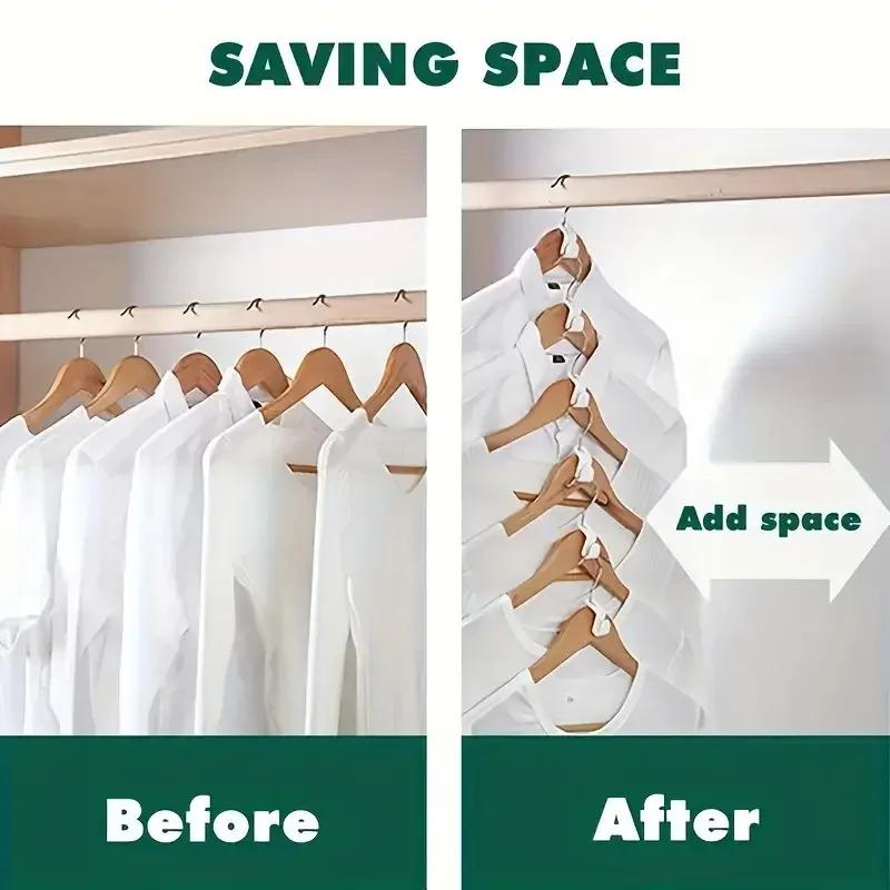 Mini Hanger for Wardrobe Connector Hangers Save Wardrobe Space Hook Up Cascading Plastic Coat Organizer Clothing Storage Home